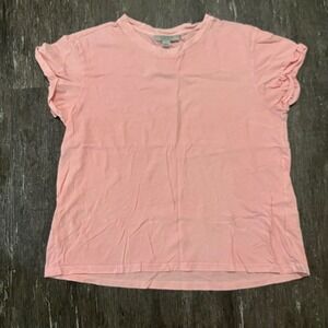 AllSaints Pink Short Sleeve T-Shirt Womens Size 10 EU 42